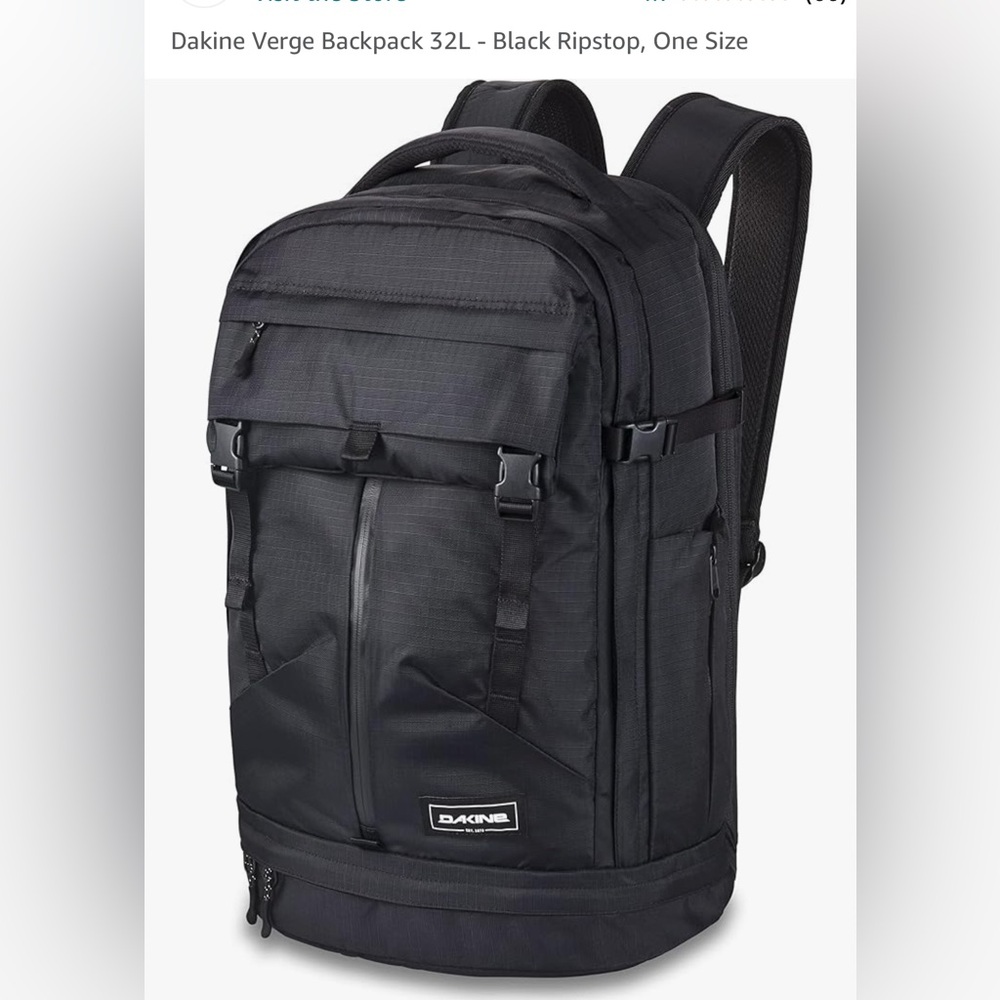 Dakine 32L ripstop backpack- black